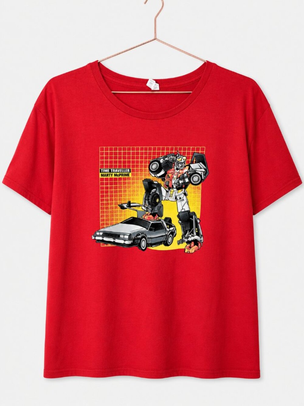 Tranformers / Back To The Future Crossover Graphic T-Shirt
